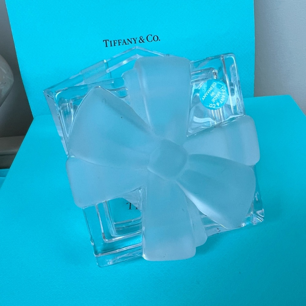 🔴🆑Authentic TIFFANY & CO Vintage Crystal Trinket Jewelry Box🆑🔴